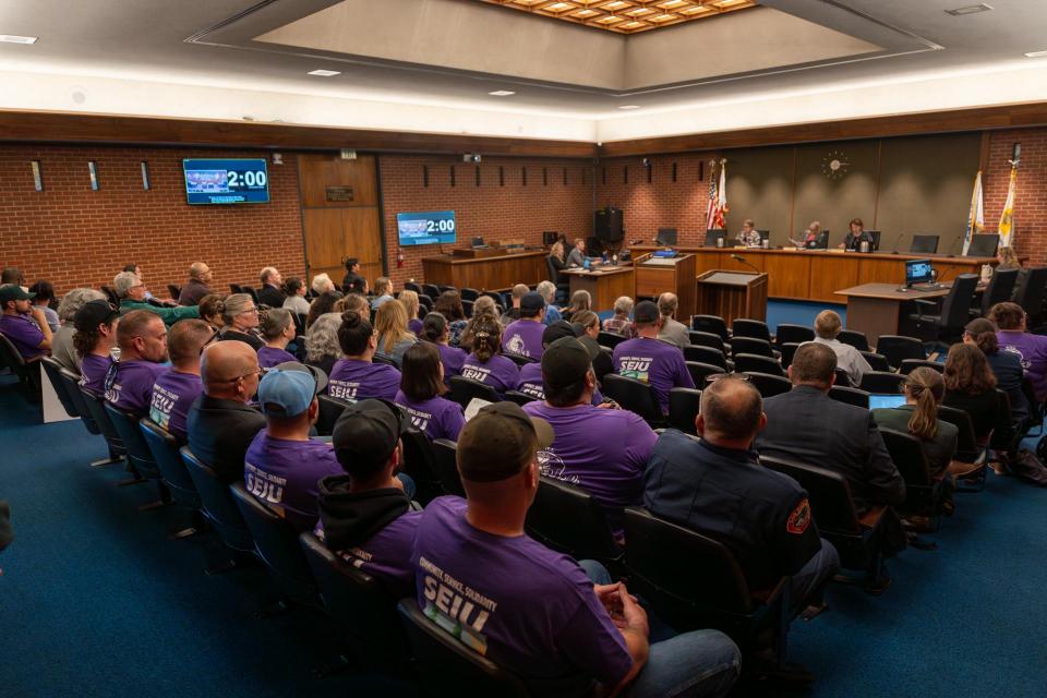 San Rafael city employees confronting city council over public staffing crisis